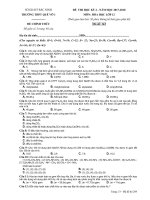 Đề thi HK2 môn Hóa học lớp 12 năm 2017-2018 - THPT Quế Võ 1 - Mã đề 242