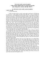 Sáng kiến kinh nghiệm: Một số kinh nghiệm nâng cao năng lực đọc hiểu môn Tiếng Anh cho học sinh bậc THCS