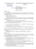 Đề thi chọn HSG Quốc gia môn Hóa học năm 2018 - Sở GD&ĐT Sóc Trăng (Vòng 1)