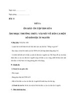Giáo án Âm nhạc 7 bài 8: ANTT: Vài nét về dân ca các dân tộc ít người