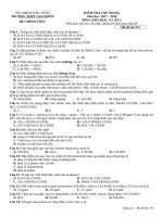 Đề kiểm tra tập trung lần 2 môn Hóa học lớp 12 năm 2017-2018 - THPT Gia Nghĩa - Mã đề 372