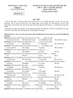 Đề thi thử TN THPT 2021   môn tiếng anh   sở GD đt nghệ an   lần 1   file word có lời giải