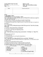 Đề kiểm tra 1 tiết HK 2 môn Ngữ Văn 8 phần Văn học năm 2017-2018 có đáp án - Trường THCS Châu Văn Liêm