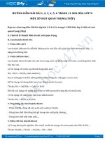 Hướng dẫn giải bài 1,2,3,4,5,6 trang 11 SGK Hóa học 9