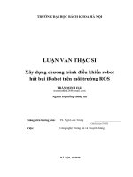 Xây dựng chương trình điều khiển robot hút bụi iRobot trên môi trường ROS