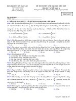 Đề luyện thi đại học môn vật lý 2012_2