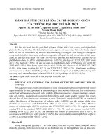 Đánh giá tính chất lý hóa cà phê robusta chồn của trường đại học thủ dầu một nguyễn thị thu hiền, nguyễn thị hảo, nguyễn thị thanh thảo, nguyễn thanh bình, tạp chí khoa học đại học thủ dầu một, số 1(36) 2018,tr 59 68 