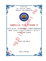 Luận văn kinh tế XÂY DỰNG CHƯƠNG TRÌNH TRUYỀN THÔNG MARKETING CHO DỰ ÁN AN CỰU CITY CỦA CÔNG TY CỔ PHẦN ĐẤT XANH BẮC MIỀN TRUNG