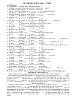 ĐỀ THI BỒI DƯỠNG HSG - TEST 6