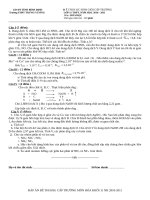 ĐỀ THI VÀ ĐÁP ÁN CHỌN HỌC SINH GIỎI MÔN HÓA TỈNH BÌNH ĐỊNH