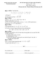 Đề thi chọn đội tuyển học sinh giỏi môn Toán 9 năm 2017-2018 - Trường THCS Trần Mai Ninh (Vòng 1)