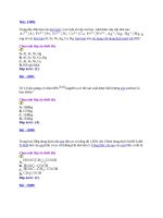Bộ đề trắc nghiệm hóa học tham khảo đề 12