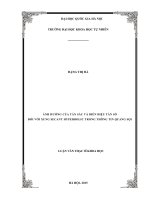 Luận văn thạc sĩ ảnh hưởng của tán sắc và biến điệu tần số đối với xung secant   hyperbolic trong thông tin quang sợi 