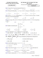 Đề kiểm tra HK1 môn Toán lớp 10 năm 2017-2018 - THPT Phan Chu Trinh - Mã đề 627