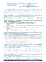 Đề KTCL ôn thi THPT Quốc gia năm 2017-2018 môn Tiếng Anh - THPT Liễn Sơn - Mã đề 100