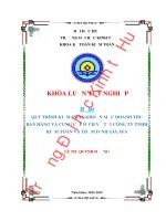 Luận văn kinh tế QUY TRÌNH KIỂM TOÁN KHOẢN MỤC DOANH THU BÁN HÀNG VÀ CUNG CẤP DỊCH VỤ TẠI CÔNG TY TNHH KIỂM TOÁN VÀ THẨM ĐỊNH GIÁ AFA