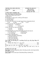 Đề thi học kì 1 môn Lịch Sử lớp 6 năm 2017-2018 có đáp án - Trường THCS Hồng Phương