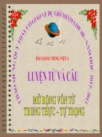 Bài LTVC: Mở rộng vốn từ: Trung thực - Tự trọng - Bài giảng điện tử Tiếng việt 4 - GV.N.Phương Hà