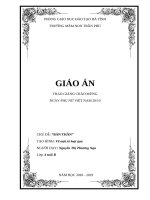 Giáo án Mầm non – Hoạt động tạo hình: Vẽ một số loại quả