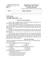 Đề thi học kì 1 môn Tiếng Việt lớp 4 năm 2019-2020 có đáp án - Trường Tiểu học Lộc Sơn 2