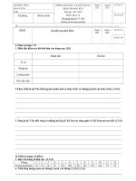 Đề thi học kì 2 môn Địa lý lớp 6 năm 2017-2018 có đáp án - Trường THCS Bình An