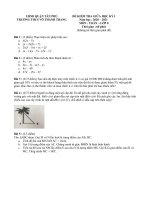 Đề thi giữa học kì 1 môn Toán lớp 8 năm 2020-2021 - Trường THCS Võ Thành Trang