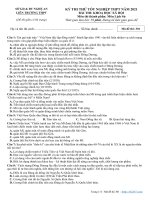 Đề thi thử tốt nghiệp THPT 2021 môn Lịch sử liên trường THPT – Nghệ An