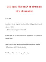 Giáo án Giải tích 12 ban tự nhiên : Tên bài dạy : ỨNG DỤNG TÍCH PHÂN ĐỂ TÍNH DIỆN TÍCH HÌNH PHẲNG