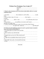 Kiem tra 15p So 2 lop 12 Co key