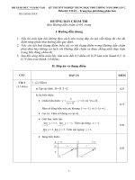 Hướng dẫn chấm thi kỳ thi tốt nghiệp THPT năm 2008 môn Toán - THPT phân ban