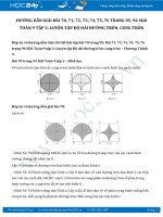 Hướng dẫn giải bài 70,71,72,73,74,75,76 trang 95,96 SGK Toán 9 tập 2