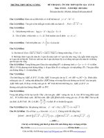 Đề thi KSCL ôn thi THPT Quốc gia lần 2 năm học 2015 - 2016 môn Toán (Kèm theo đáp án) - Trường THPT Hùng Vương