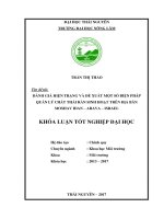 Đánh giá hiện trạng và đề xuất một số biện pháp quản lý chất thải rắn sinh hoạt tại moshav idan arava israel 