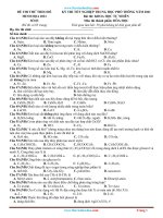 Đề Thi Thử THPT Môn Hóa 2021 Bám Sát Đề Minh Họa Có Đáp Án Và Lời Giải Chi Tiết (Đề 3)