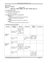 Giáo án Tin học lớp 10 Bài 3: Giới thiệu về máy tính (tiết 2)