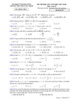 Đề kiểm tra HK1 môn Toán lớp 10 năm 2017-2018 - THPT Phan Chu Trinh - Mã đề 572