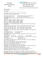 Đề Luyện Thi Tốt Nghiệp THPT Lịch Sử Theo Ma Đề Minh Họa 2021 Có Lời Giải Chi Tiết Và Đáp Án (Đề 5)