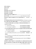 Ảnh hưởng của sinh kế đến bảo tồn tài nguyên rừng tại khu bảo tồn thiên nhiên hoàng liên văn bàn huyện văn bàn tỉnh lào cai (tt) 