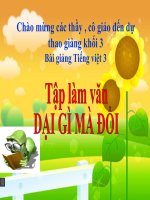 Slide bài TLV: Dại gì mà đổi. Điền vào giấy tờ in sẵn - Tiếng việt 3 - GV.N.Tấn Tài