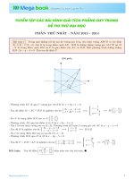 Tuyển tập các bài hình giải tích phẳng Oxy trong đề thi thử Đại học