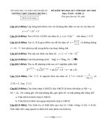 Đề kiểm tra HK 1 môn Toán lớp 12 năm 2017-2018 - THPT Thanh Chương 1