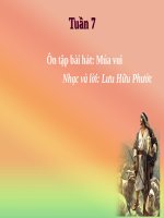Bài giảng Âm nhạc 2 bài 7: Ôn tập hát Múa vui