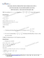 8  phương trình đường thẳng trong oxyz (tiết 2) 