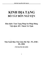 Kinh địa tạng phật giáo.