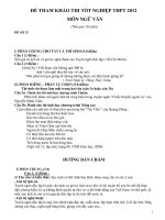 Đề tham khảo thi tốt nghiệp THPT năm 2012 môn ngữ văn đề số 23