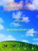 Slide bài Chính tả: Mùa đông trên rẻo cao, phân biệt l/n - Tiếng việt 4 - GV.Lâm Ngọc Hoa