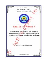 Luận văn kinh tế QUY TRÌNH KIỂM TOÁN KHOẢN MỤC CHI PHÍ BÁN HÀNG VÀ CHI PHÍ QUẢN LÝ DOANH NGHIỆP TẠI CÔNG TY TNHH KIỂM TOÁN VÀ KẾ TOÁN AAC
