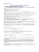 BTài liệu toán học, cách giải bài tập toán, phương pháp học toán, bài tập toán học, cách giải nhanh toánài toán tiếp tuyến của đường cong