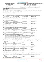 Đề Thi Thử Môn Hóa Theo Cấu Trúc Đề Minh Họa 2021 Có Lời Giải Chi Tiết (Đề 1)