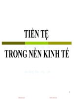 Bài giảng kinh tế tiền tệ   ngân hàng nội dung 14, 15 – TS  nguyễn thị thư 